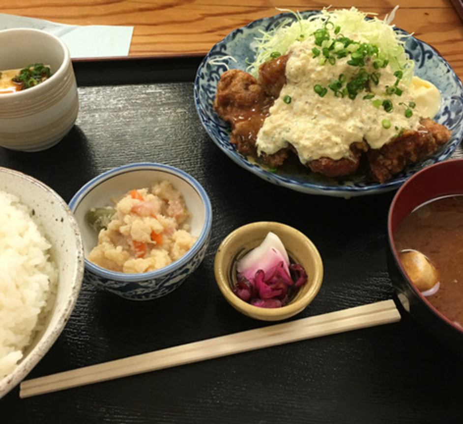 特製タルタルチキン南蛮定食¥800-