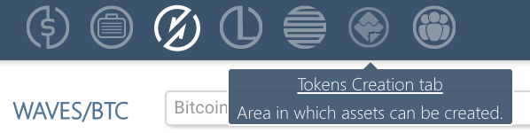 Token Creation tab