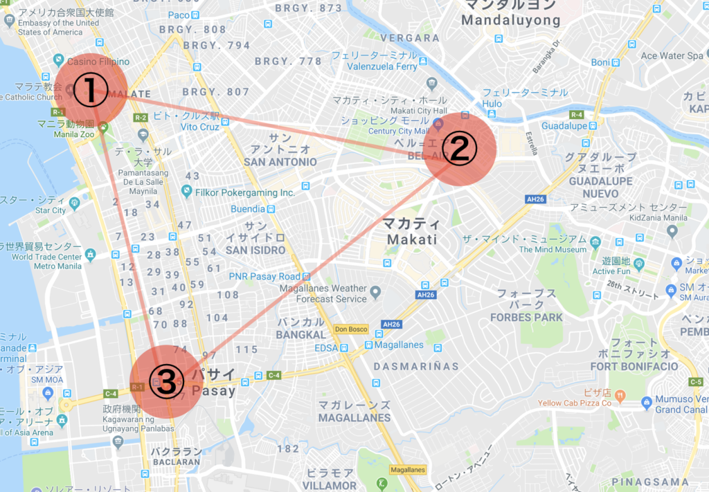 マニラ夜の大三角形