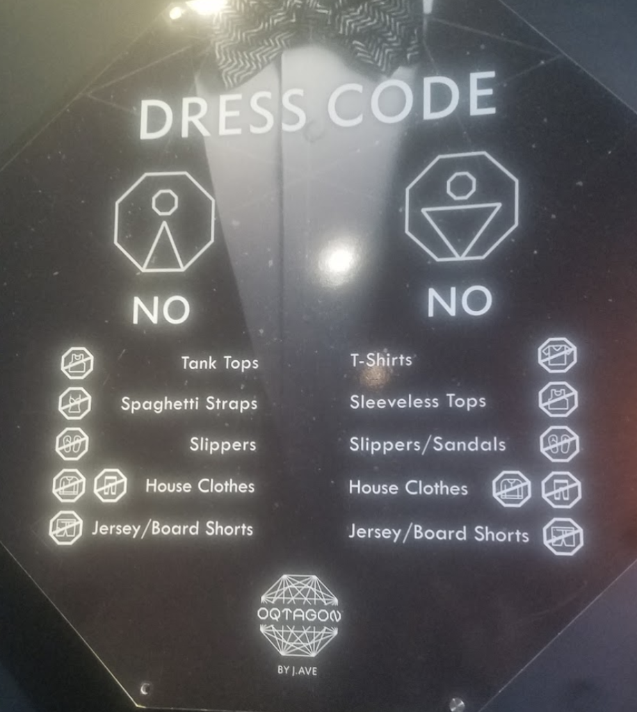 オクタゴンのドレスコードは意外とゆるい