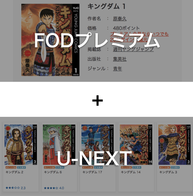 FODプレミアムとU-NEXTを活用すればキングダムを無料で読める