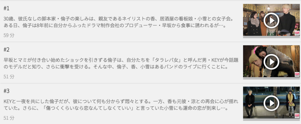 U-NEXTならドラマ版「東京タラレバ娘」も見放題!