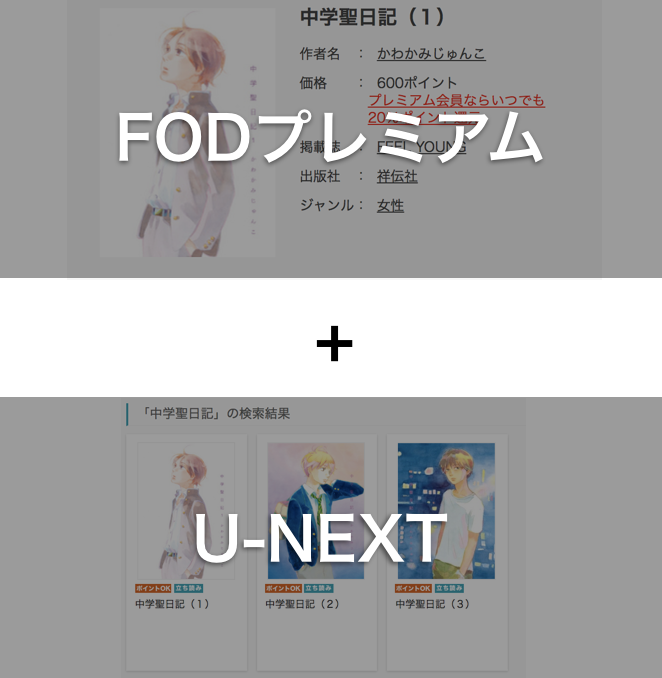 FODプレミアムとU-NEXTで中学聖日記が無料で読める