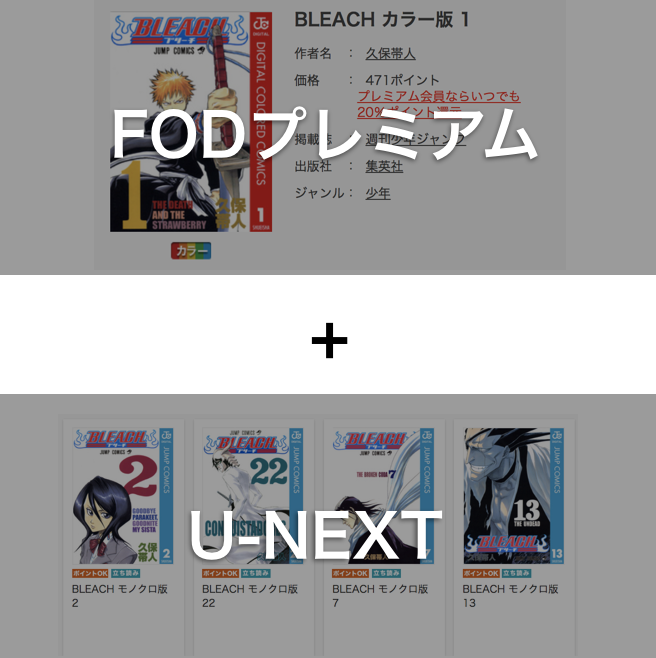 BLEACHの漫画を無料で読めるサービス