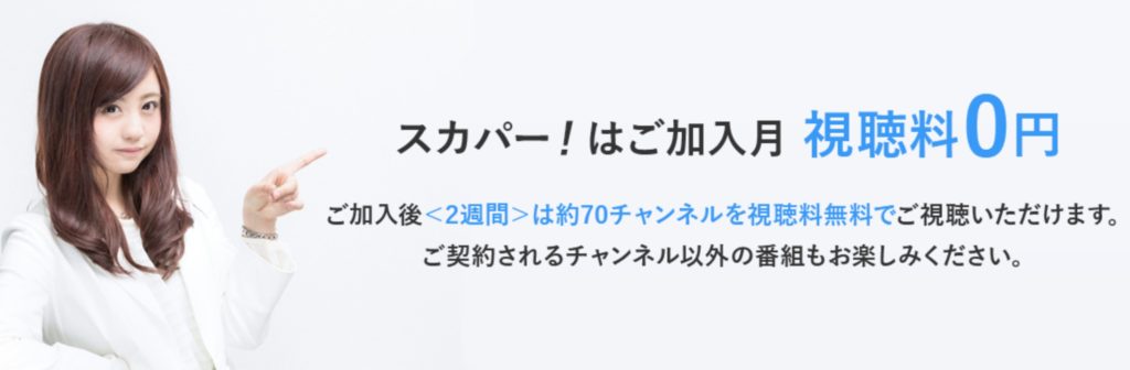 スカパー!の価格・デメリット・メリット